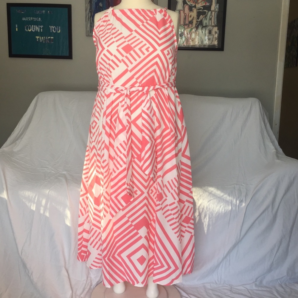 🛍️Geometric Halter Dress😍